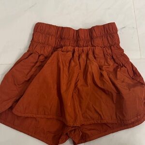FP Movement by Free People High Waist Rust Shorts